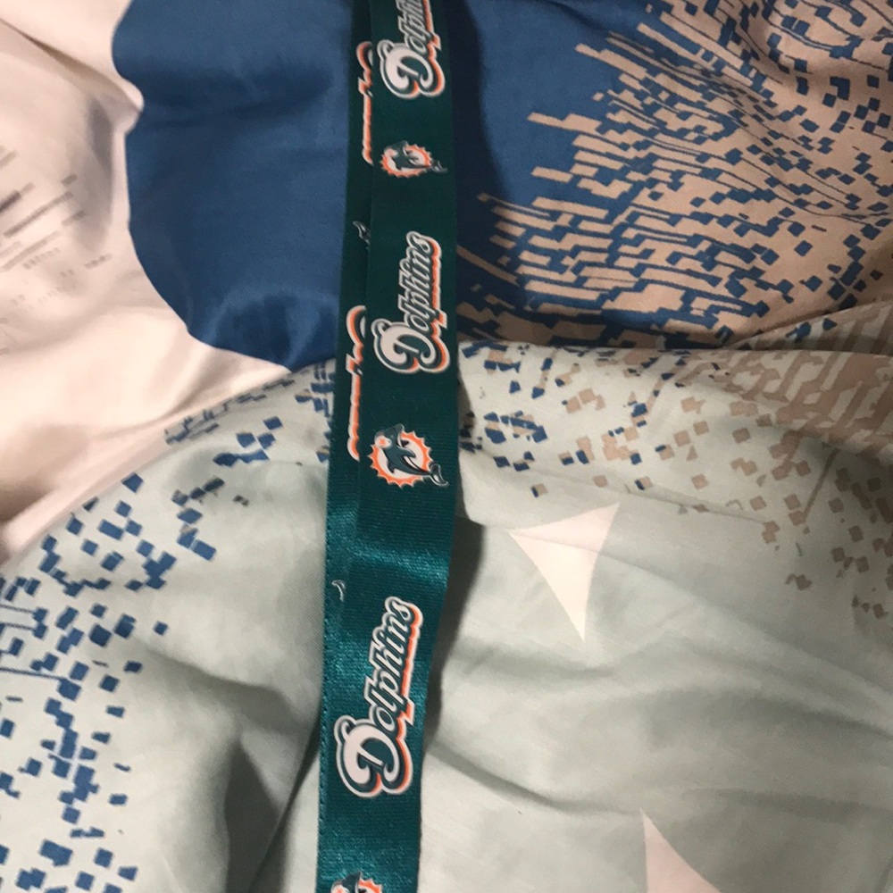 Miami dolphins football lanyard